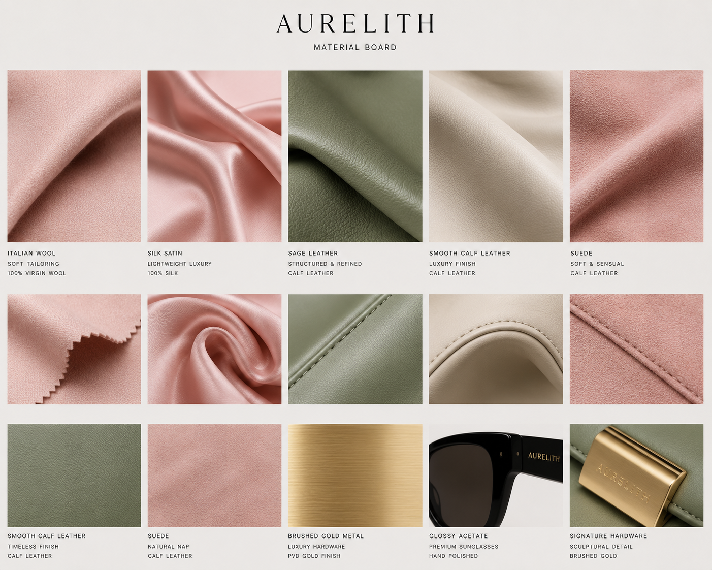 Marque fictive — Material Board