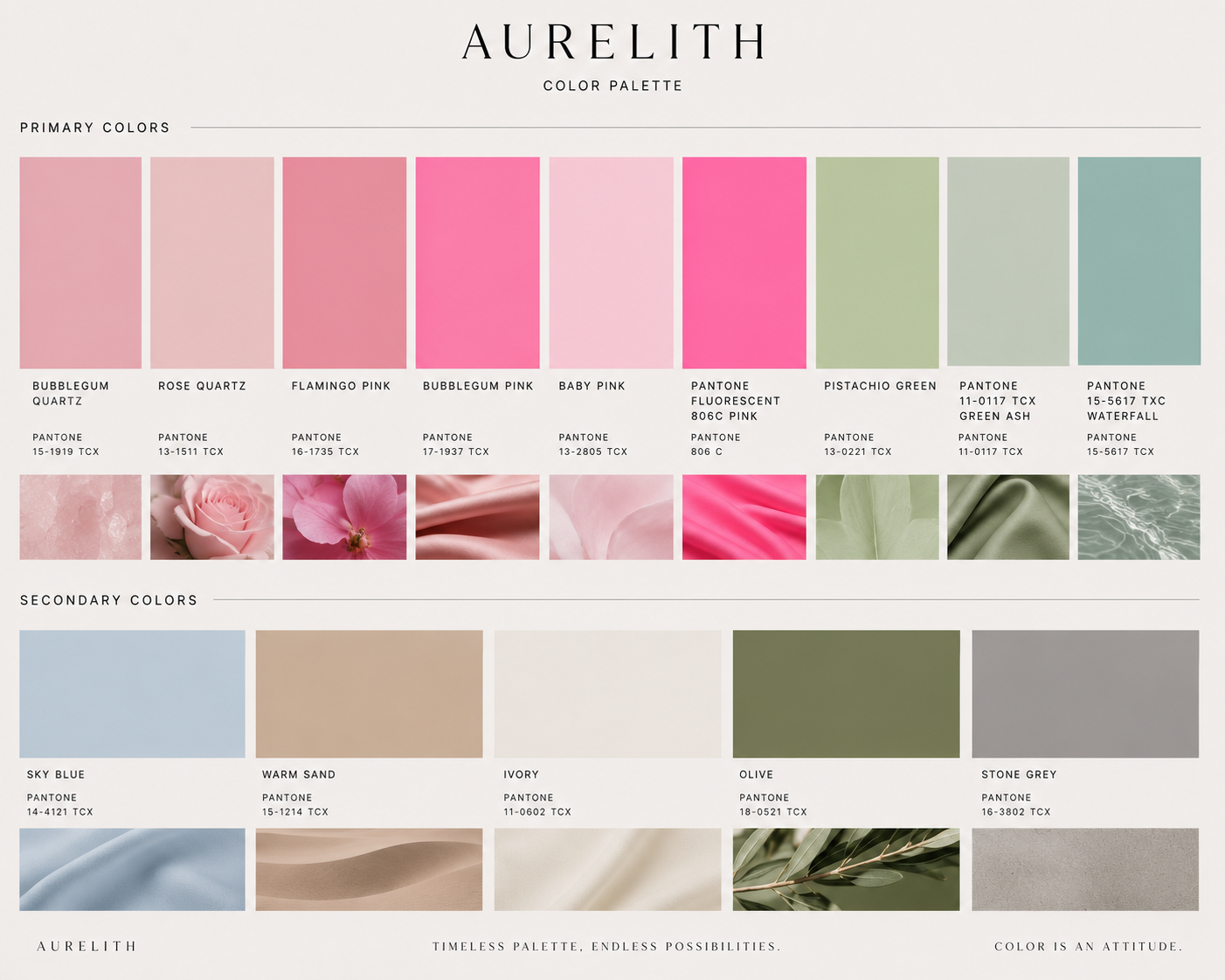 Marque fictive — Palette & Univers